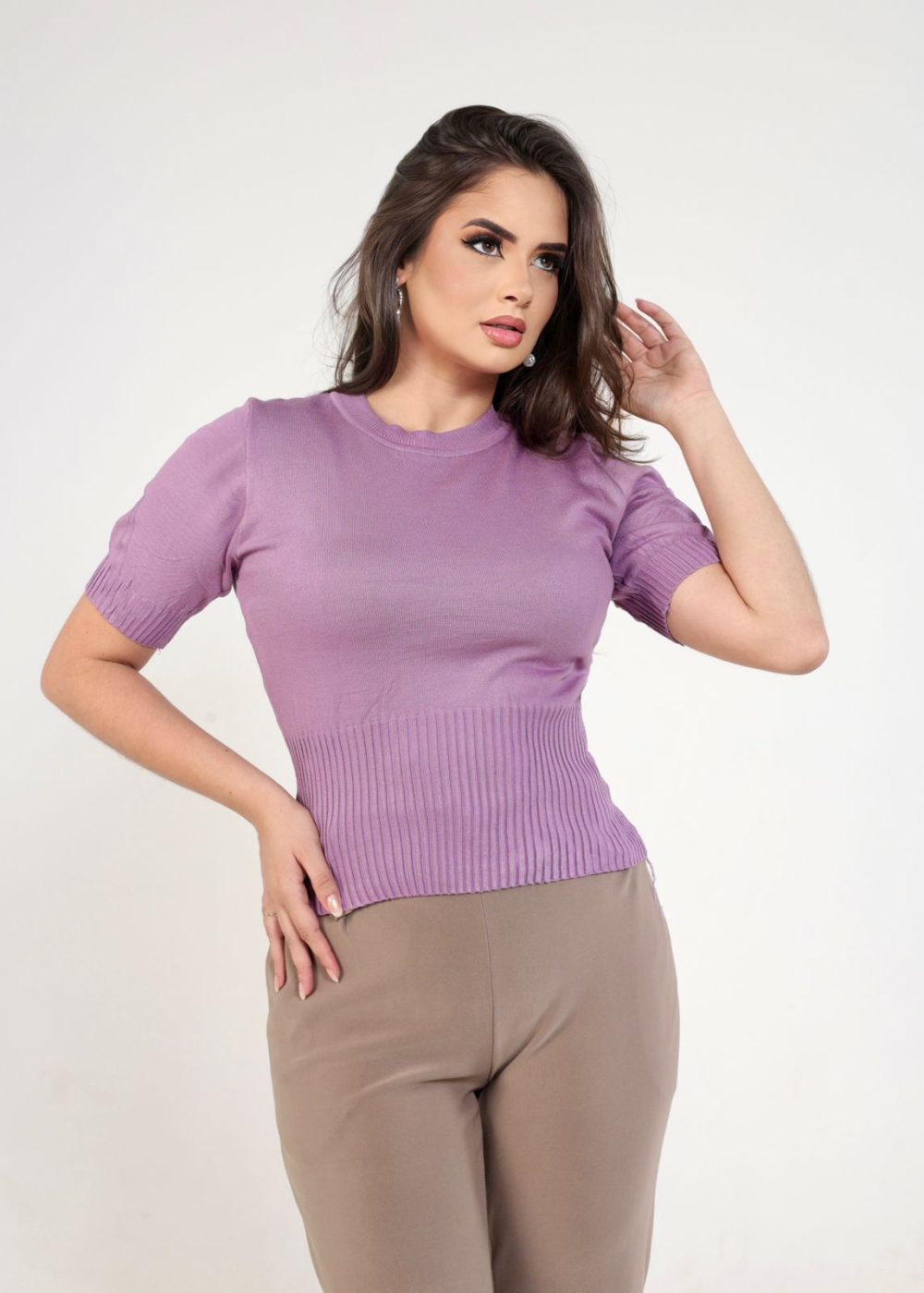 Blusa Tricot Modal Fem - Ref: IOY1010